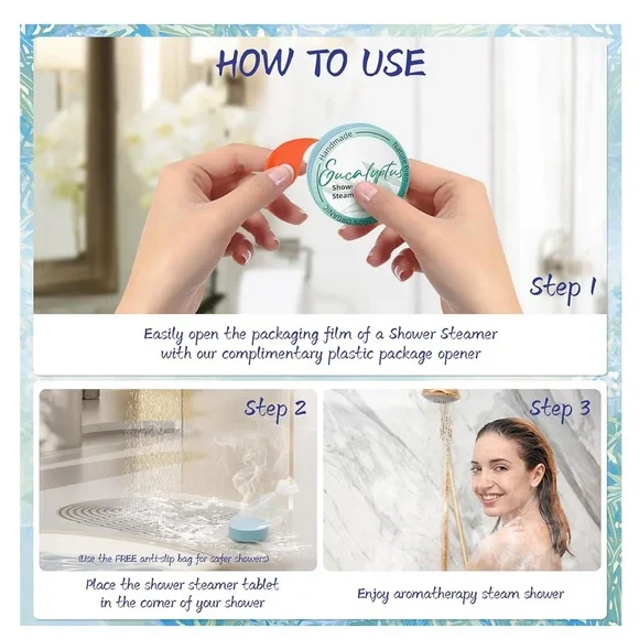 Aromatherapy Shower Steamers 8-Pack – Spa Gift Set | New in Box - Picture 5 of 8